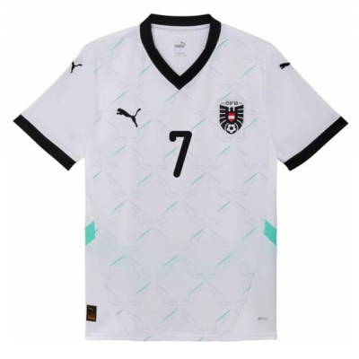 Fotbalové Dres Rakousko Marko Arnautovic #7 Venkovní ME 2024 Krátký Rukáv Fotbalové Dres Rakousko Marko Arnautovic #7 Venkovní ME 2024 Krátký Rukáv
